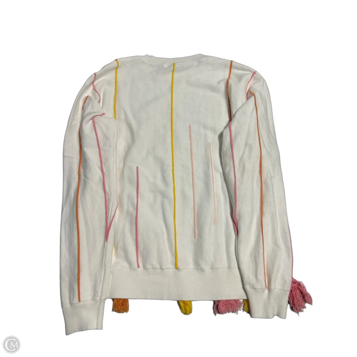 Top Long Sleeve By Cmc In White, Size: M