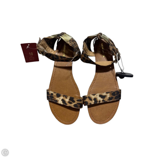 Sandals Flats By Mossimo In Animal Print, Size: 10