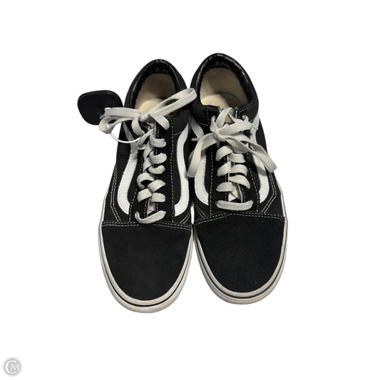 Shoes Flats By Vans In Black, Size: 7.5