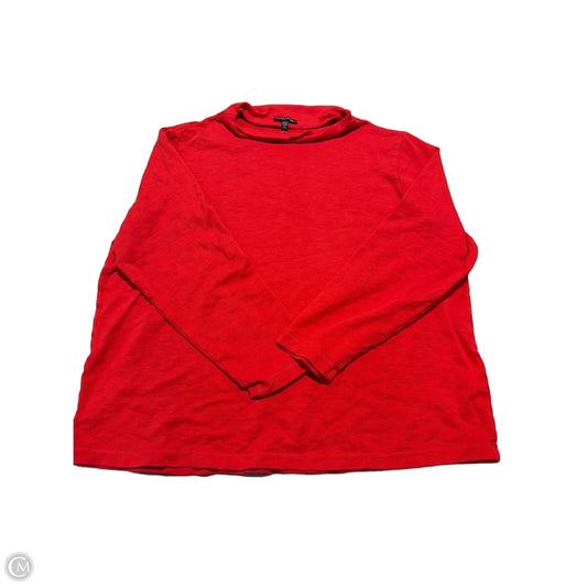 Top Long Sleeve By Eileen Fisher In Red, Size: 1x