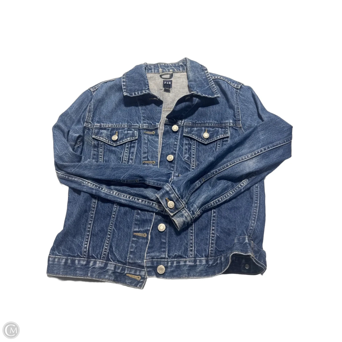 Jacket Denim By Gap In Blue, Size: S