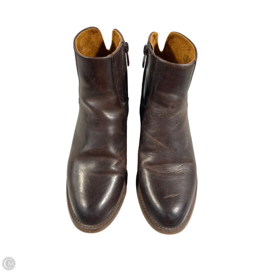 Boots Ankle Flats By Franco Sarto In Brown, Size: 8.5