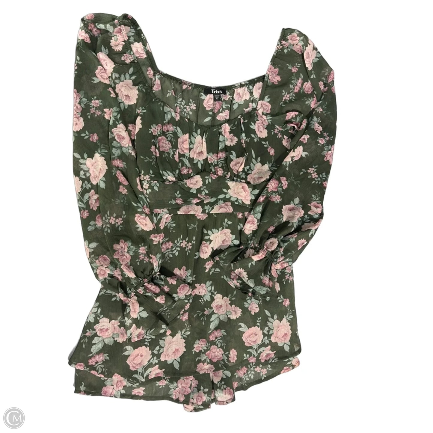 Dress Casual Short By Trixxi In Floral Print, Size: Xl
