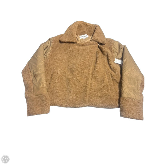 Coat Faux Fur & Sherpa By Steve Madden In Beige, Size: L