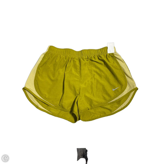 Athletic Shorts By Nike In Yellow, Size: L