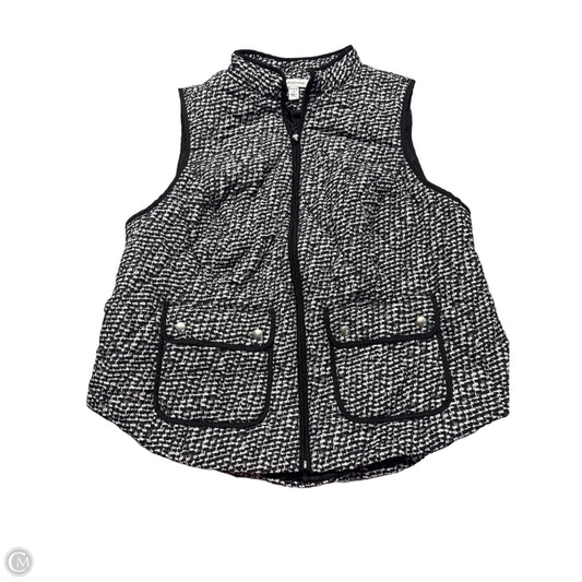 Vest Puffer & Quilted By Croft And Barrow In Black, Size: 1x