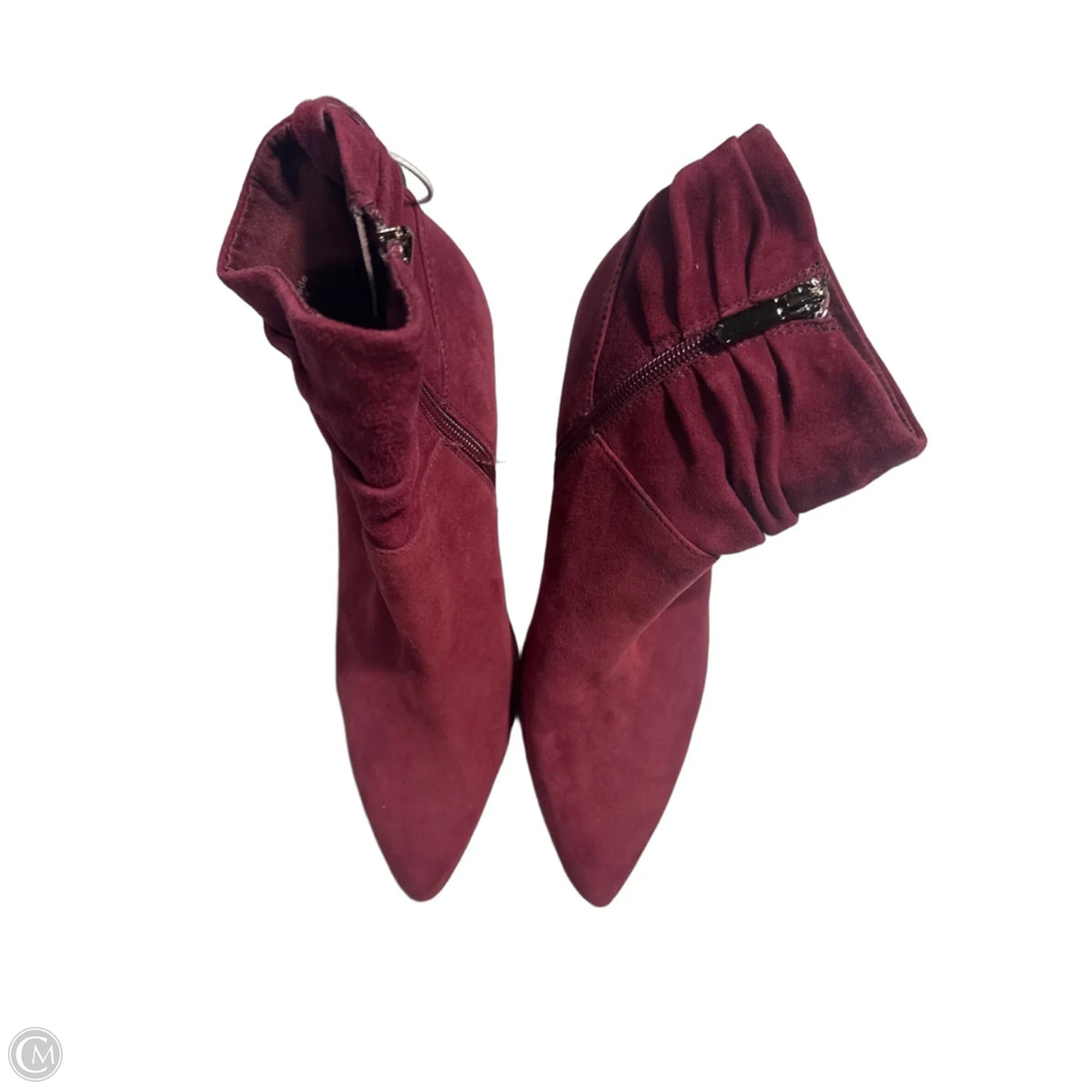 Boots Ankle Heels By Bleecker & Bond In Red, Size: 7