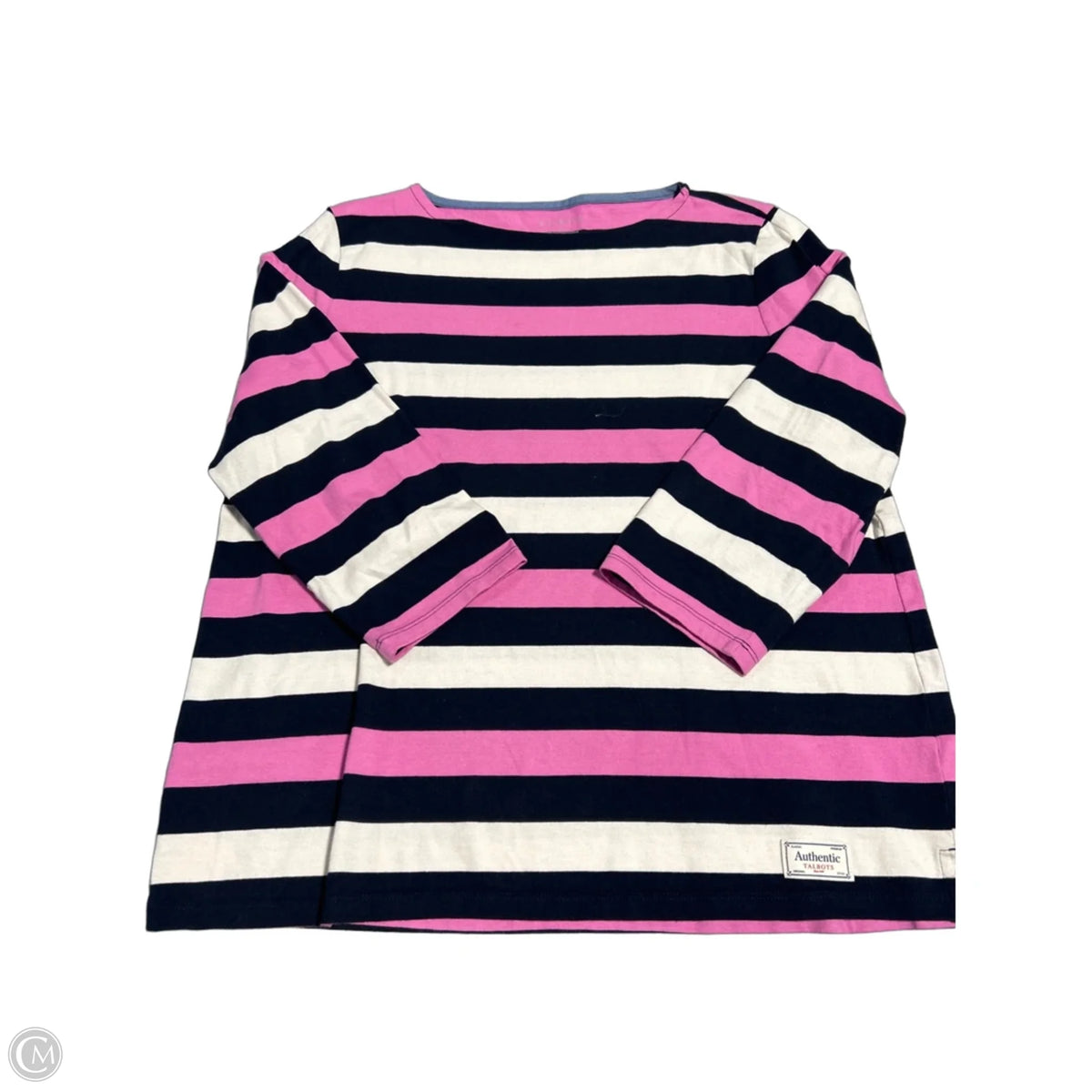 Top Long Sleeve By Talbots In Striped Pattern, Size: Xl