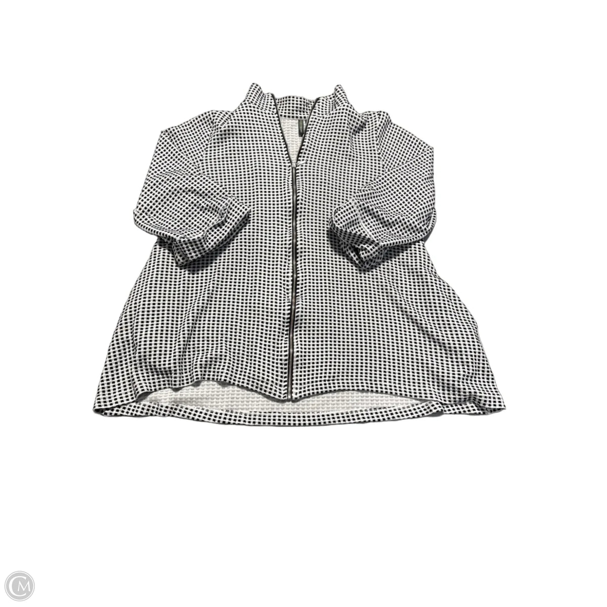 Top Long Sleeve By Cmc In Black & White, Size: M