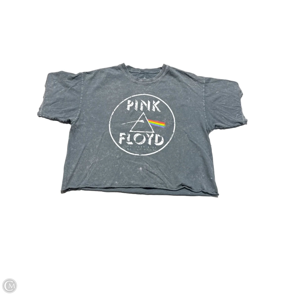 Top Short Sleeve By Cmc In Grey, Size: L