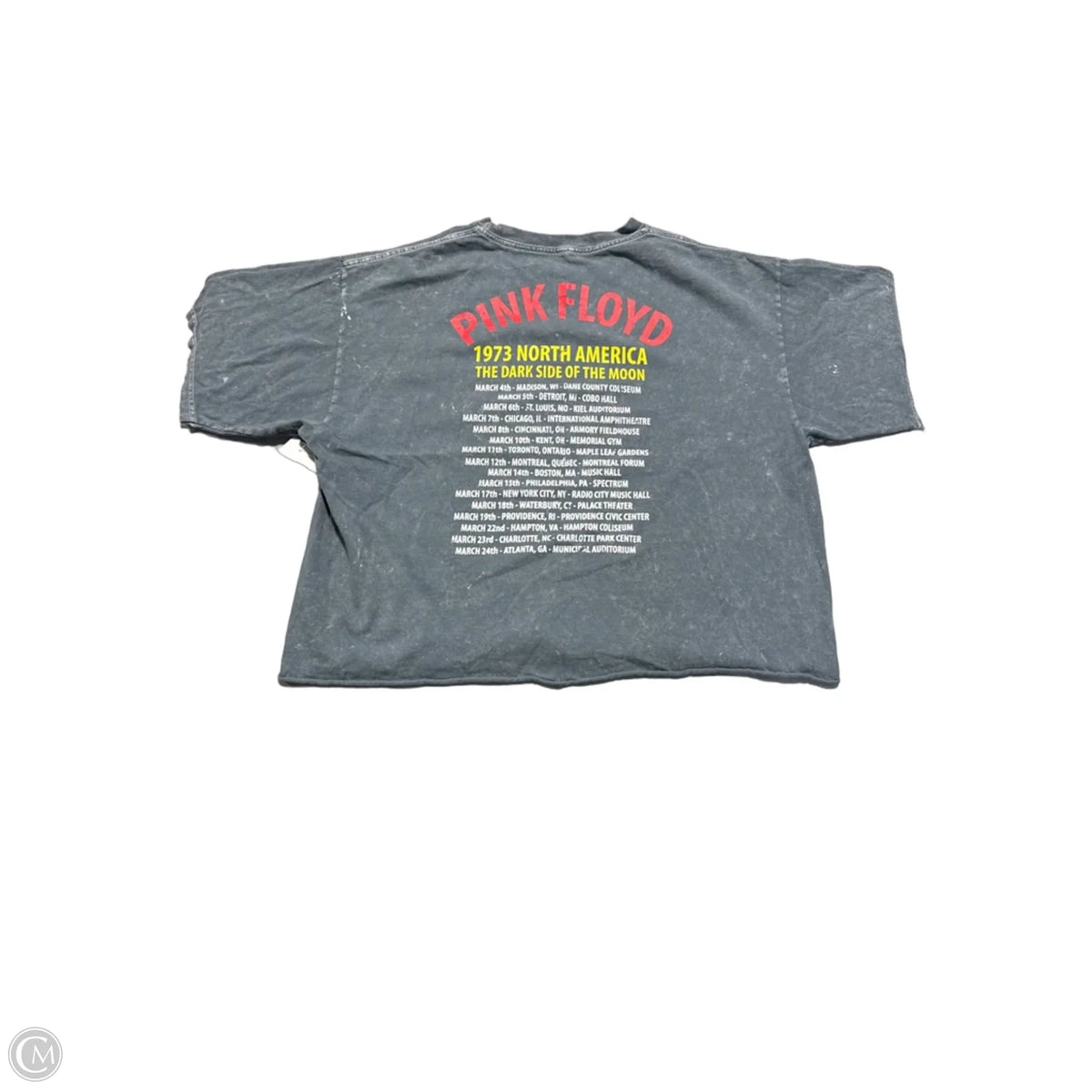 Top Short Sleeve By Cmc In Grey, Size: L