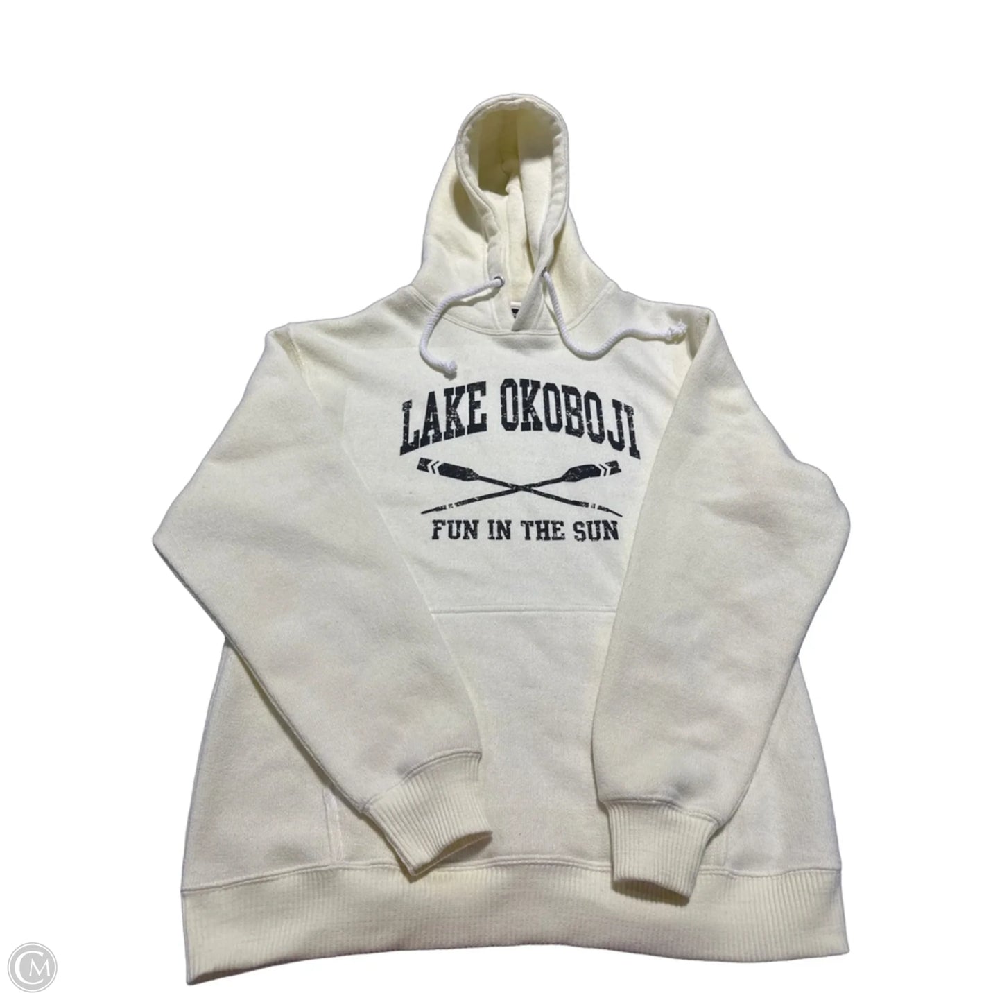 Sweatshirt Hoodie By Cmc In Yellow, Size: L