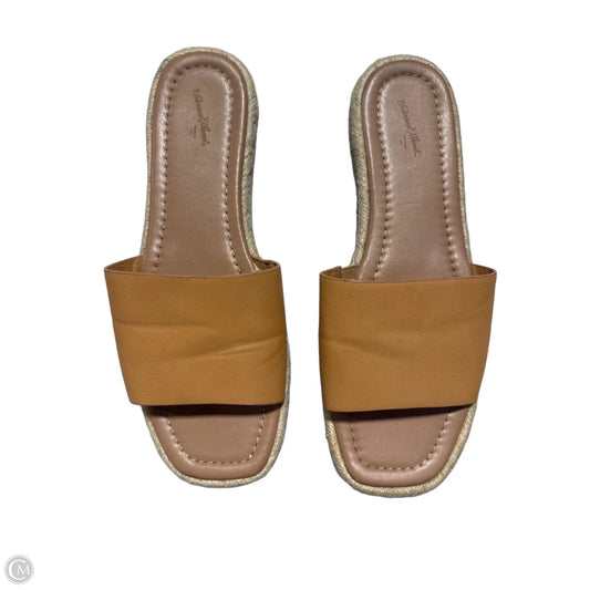 Sandals Flats By Universal Thread In Brown, Size: 10
