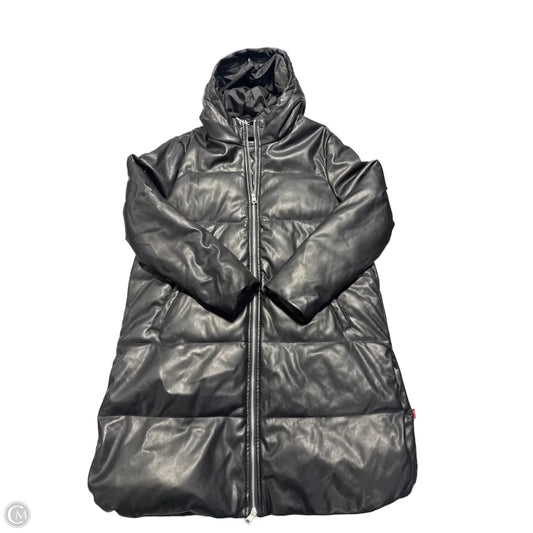 Coat Puffer & Quilted By Levis In Black, Size: L