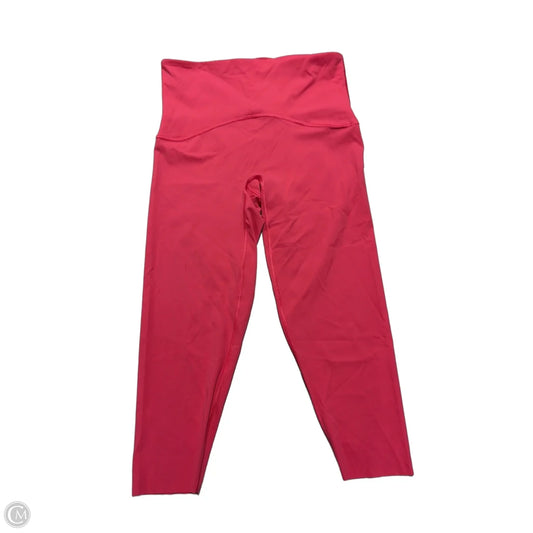 Athletic Leggings By Spanx In Pink, Size: 1x