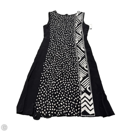 Dress Luxury Designer By Oscar De La Renta In Black & White, Size: 8