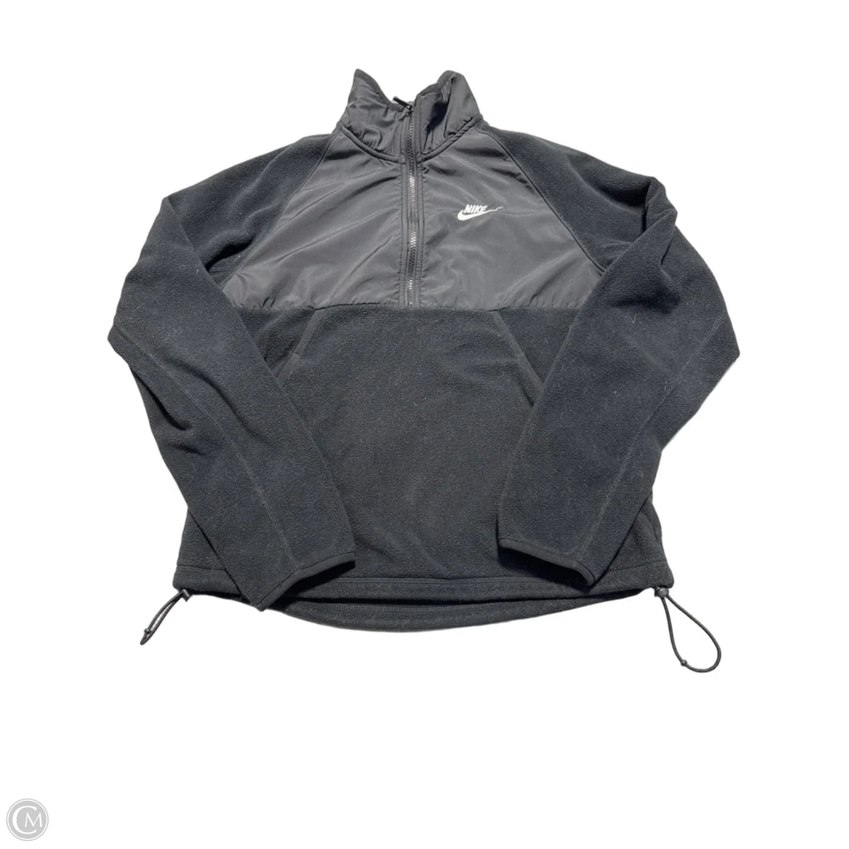 Sweatshirt Collar By Nike In Black, Size: S