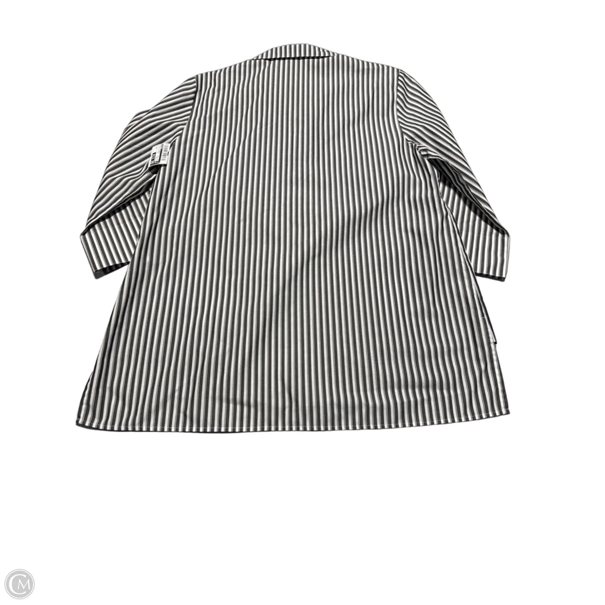 Top 3/4 Sleeve By Chicos In Striped Pattern, Size: M