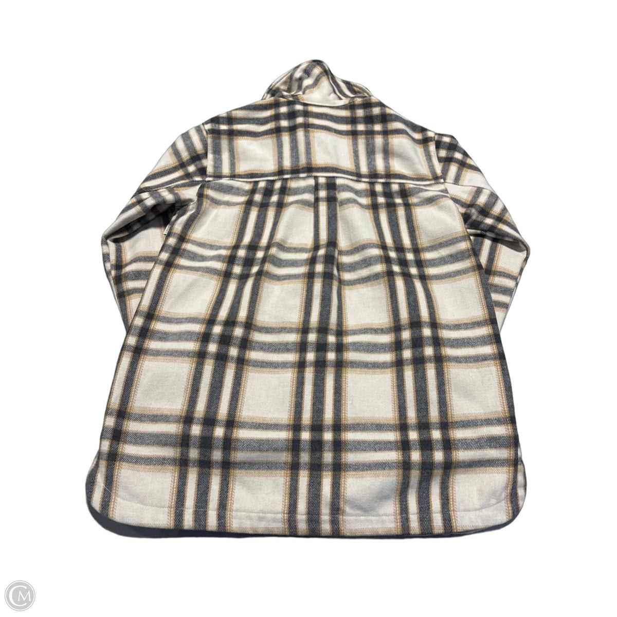 Jacket Shirt By Old Navy In Plaid Pattern, Size: M