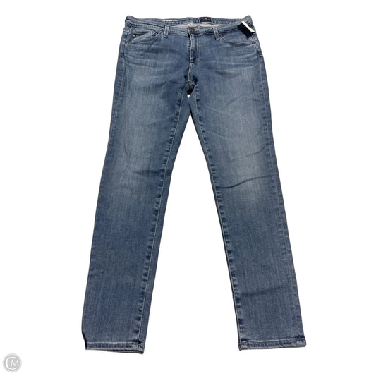 Jeans Skinny By Ag Jeans In Blue Denim, Size: 12
