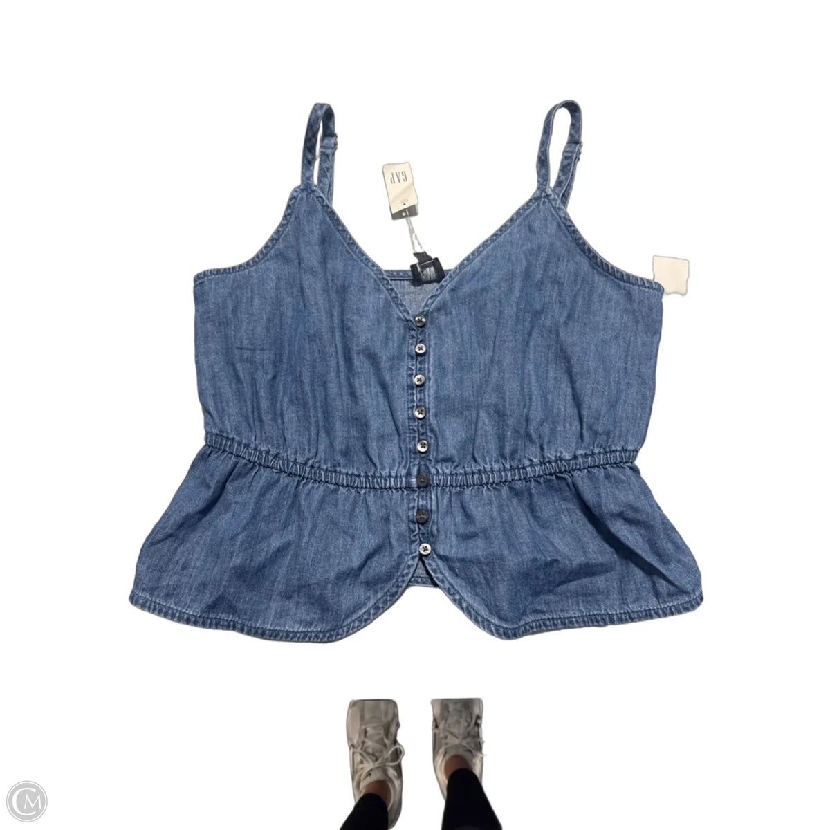 Tank Top By Gap In Blue, Size: M