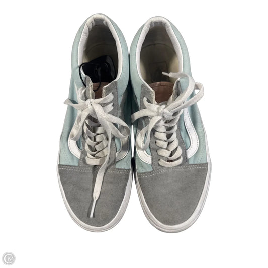 Shoes Heels Platform By Vans In Blue & Grey, Size: 8.5