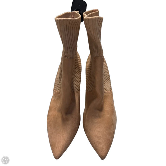 Boots Ankle Heels By Cmc In Beige, Size: 10