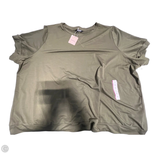 Top Short Sleeve By Bloomchic In Green, Size: Xxl