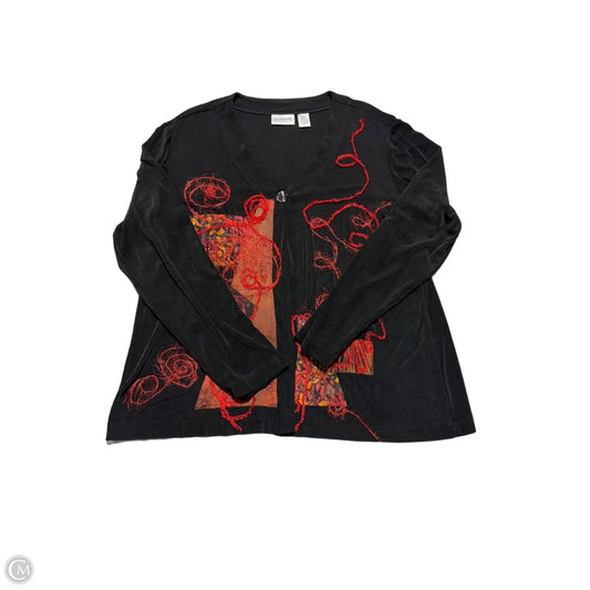 Top Long Sleeve By Chicos In Black, Size: Xl