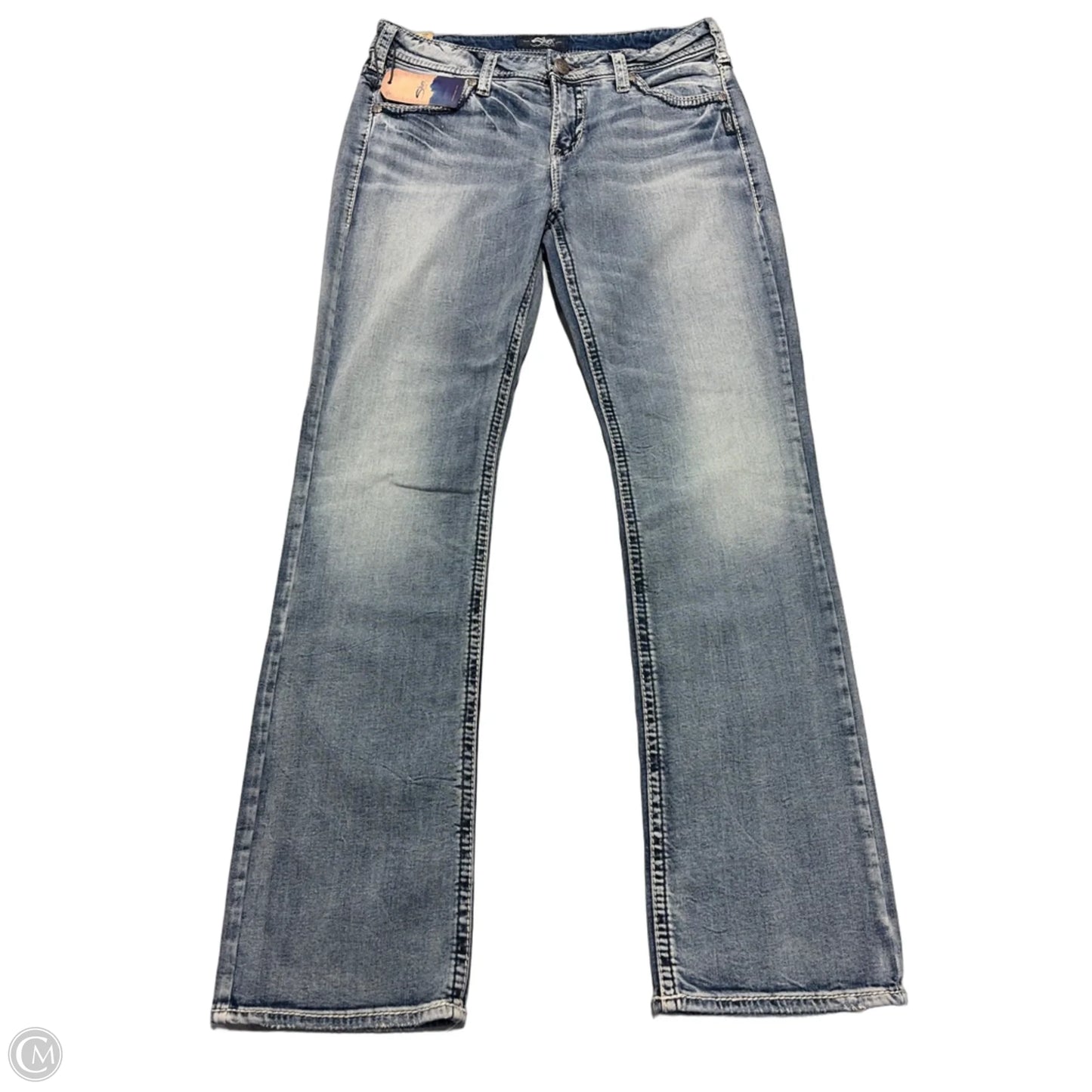 Jeans Straight By Silver In Blue, Size: 16