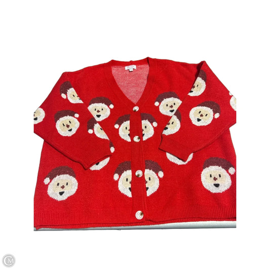 Sweater By Moco In Red, Size: 2x