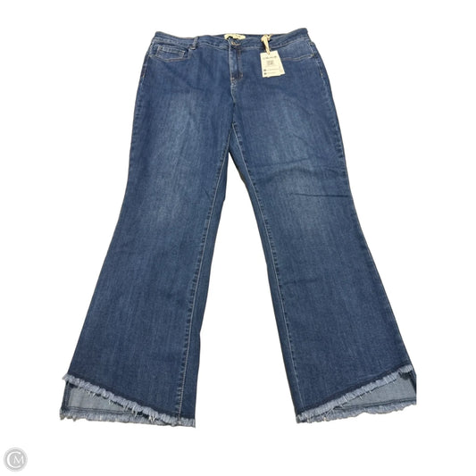 Jeans Flared By Charlie B In Blue, Size: 16