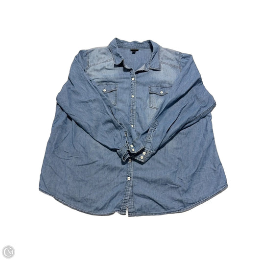 Top Long Sleeve By Torrid In Blue, Size: 3x