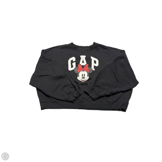 Sweatshirt Crewneck By Gap In Black, Size: Xxl