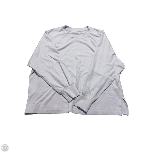 Top Long Sleeve By Aerie In Purple, Size: L