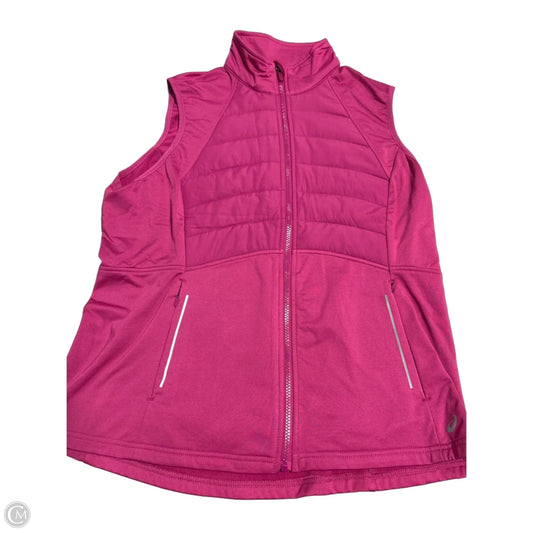 Vest Puffer & Quilted By Asics In Pink, Size: Xl