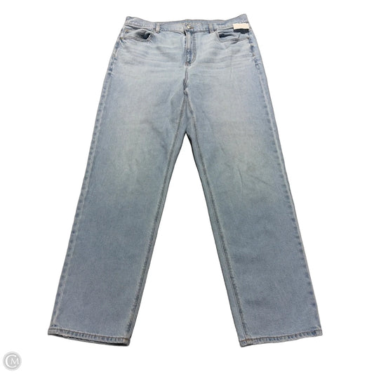 Jeans Straight By American Eagle In Blue, Size: 16