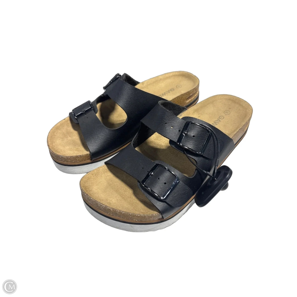 Sandals Flats By Cmc In Black, Size: 8