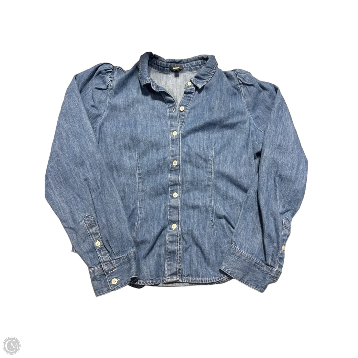 Top Long Sleeve By Express In Blue, Size: M
