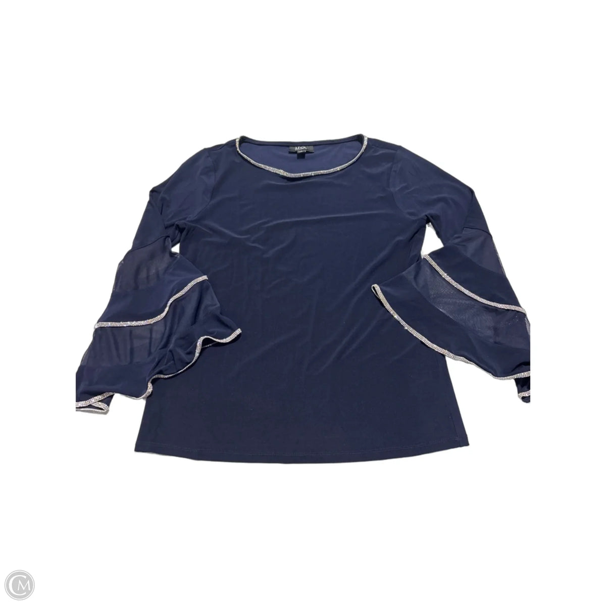 Top Long Sleeve By Msk In Blue, Size: S