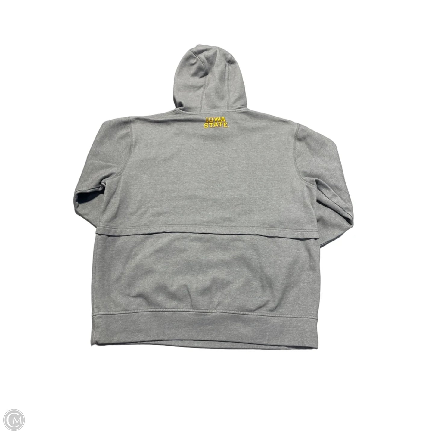 Sweatshirt Hoodie By Authentic In Grey, Size: L