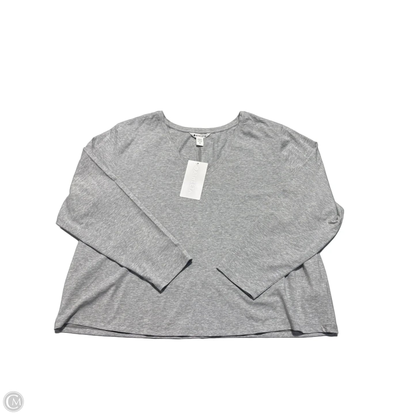 Top Long Sleeve By Athleta In Grey, Size: 2x