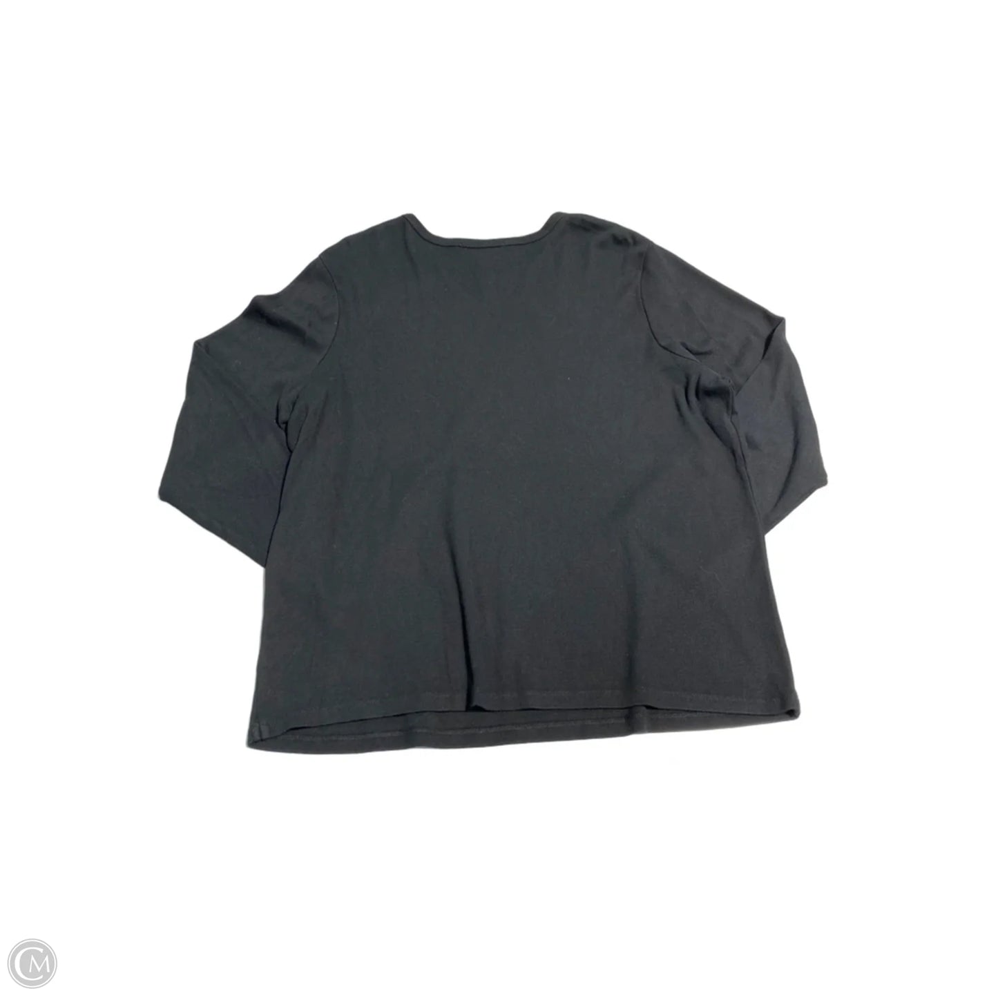 Top Long Sleeve By Lauren By Ralph Lauren In Black, Size: 2x