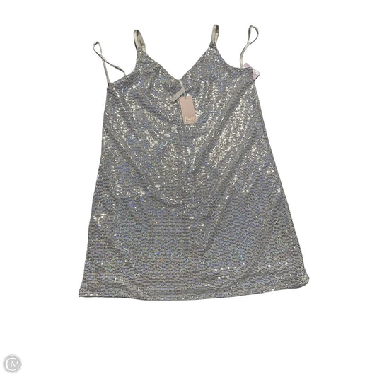 Dress Party Midi By Candies In Silver, Size: Xl