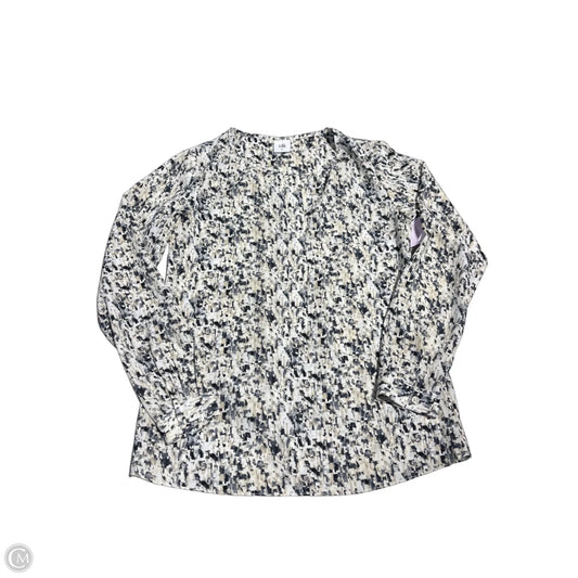 Blouse Long Sleeve By Cabi In Beige, Size: Xs