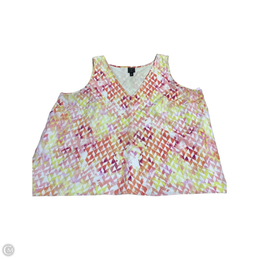 Tank Top By Worthington In Yellow, Size: 2x