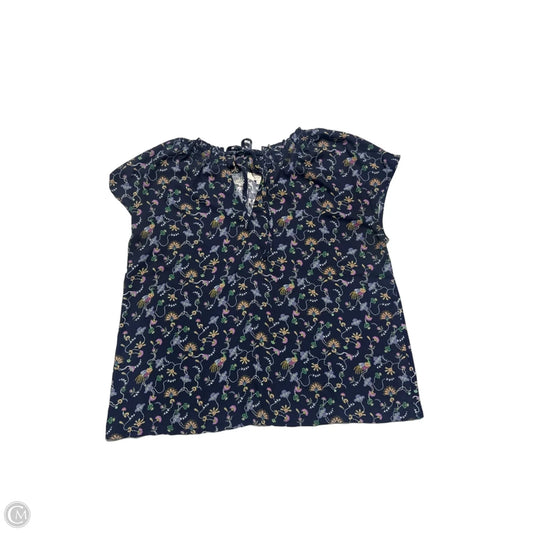 Top Short Sleeve By Loft In Blue, Size: Xl