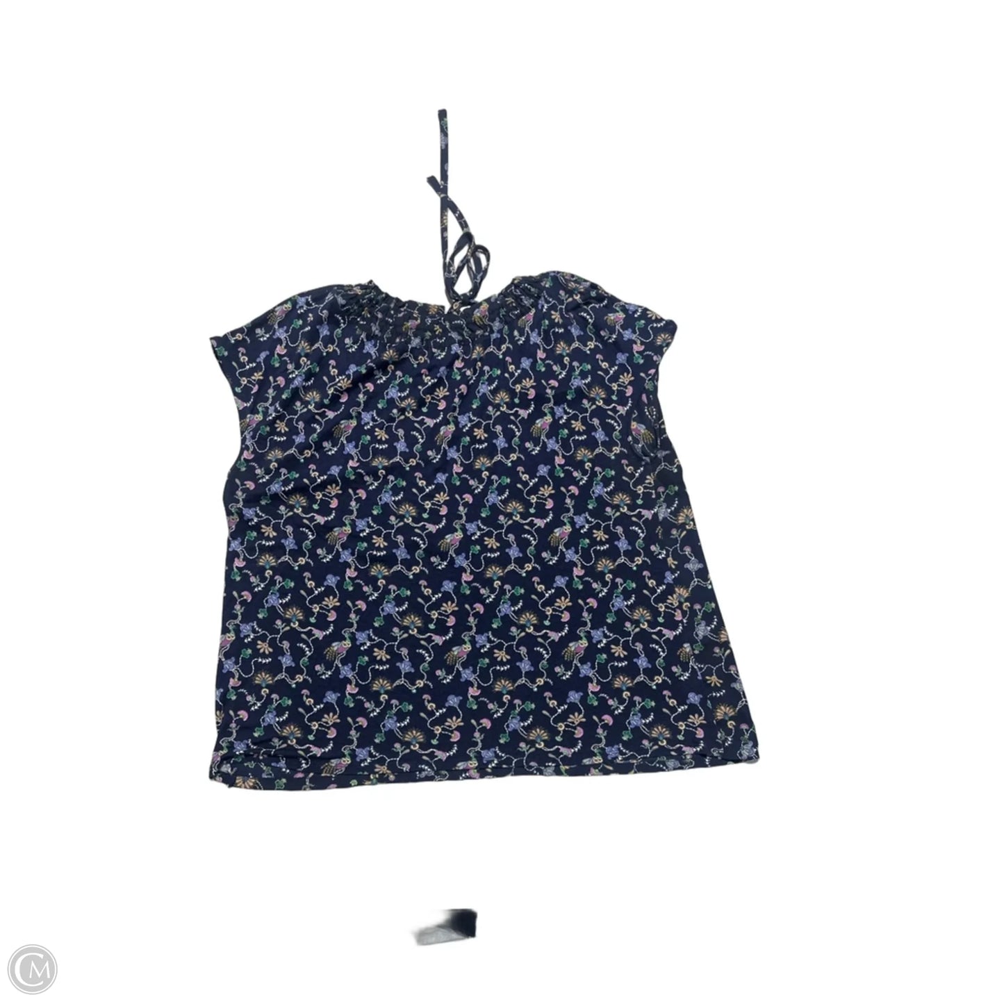 Top Short Sleeve By Loft In Blue, Size: Xl