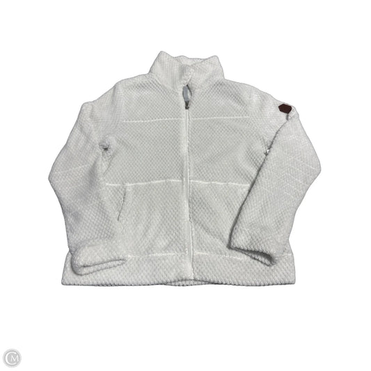 Jacket Faux Fur & Sherpa By Free Country In White, Size: M
