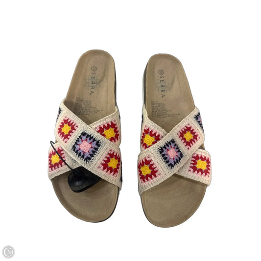 Sandals Flats By Serra In Beige, Size: 10